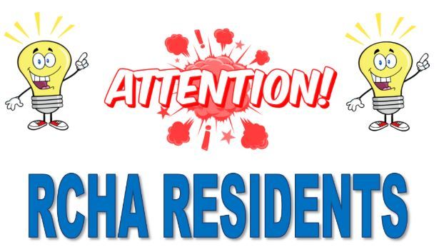 Attention Residents graphic