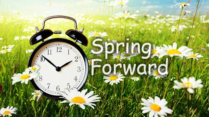 Daylight Savings Spring Forward Clock