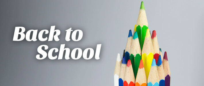 Back to School Tips. A tree of colored pencils. 