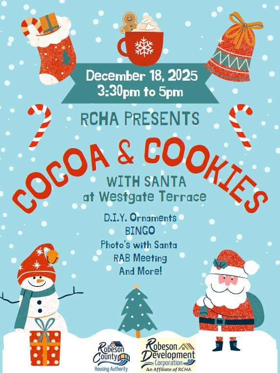 2025 Cocoa and Cookies Flyer. All information on this flyer is listed above.