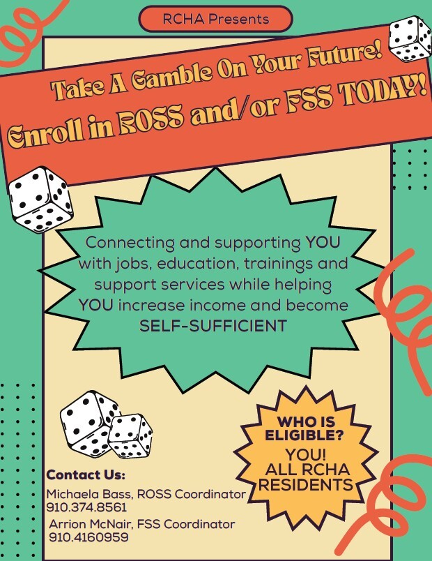 Ross and FSS Flyer. All information as listed below.