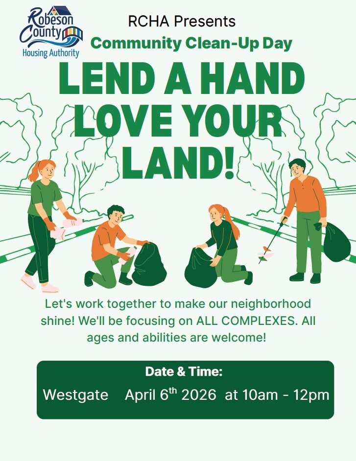 Westgate community cleanup flyer. All information as listed below.